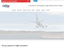 Tablet Screenshot of cefa-aviation.com